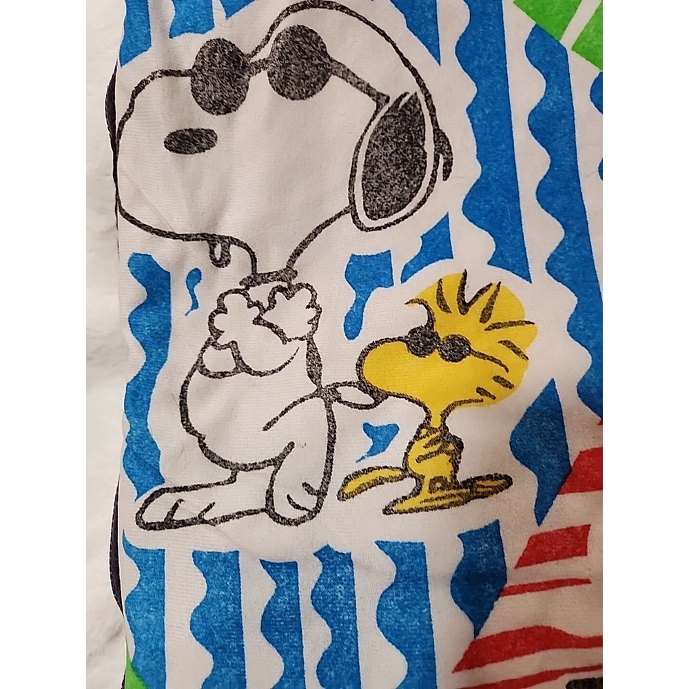 Vintage Peanuts Snoopy & Friends Sleeping Bag Kids Youth Camp Nap Quilt